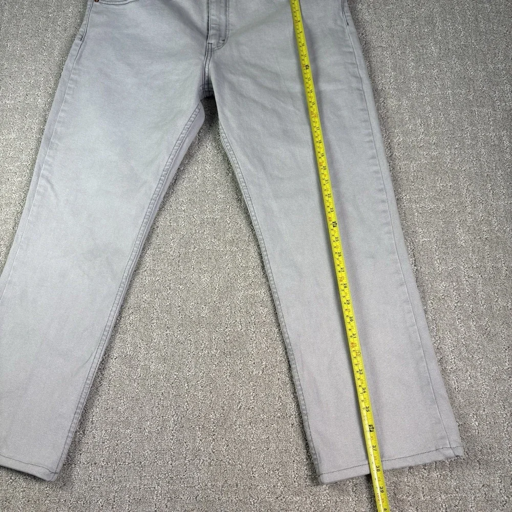 Levis 511 Denim Jeans Mens 36x32 Fits 34x26 Gray Straight Leg Casual Pants